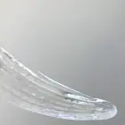Transparent Palmette murano glass murano chandelier cherry vintage interior