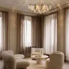 185 multi poliedri chandelier hanging in livingroom