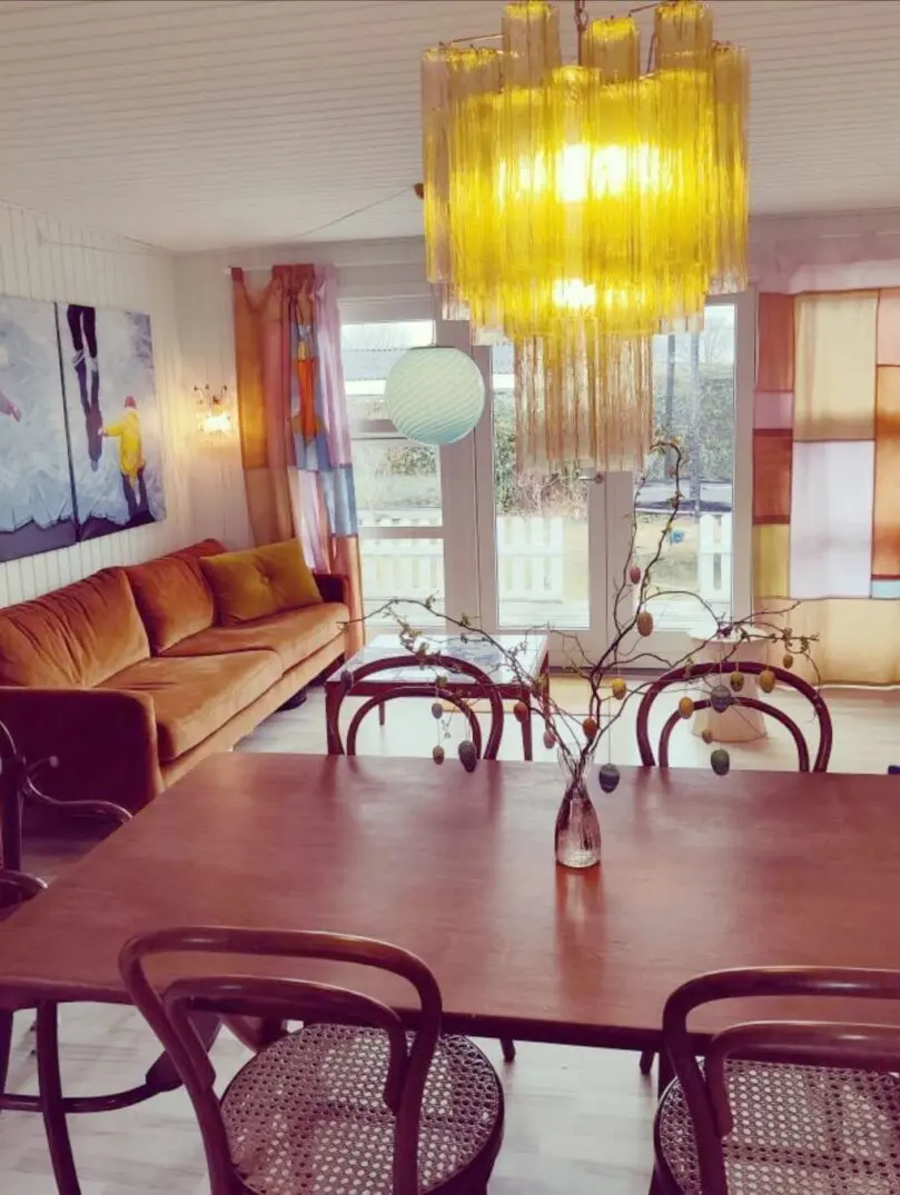 Murano lysekrone - 30 rør - Klar rav