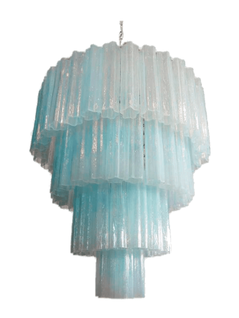 Murano ljuskrona - 78 rör - Opal