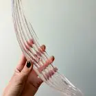 Pink Palmette murano glass murano chandelier cherry vintage interior