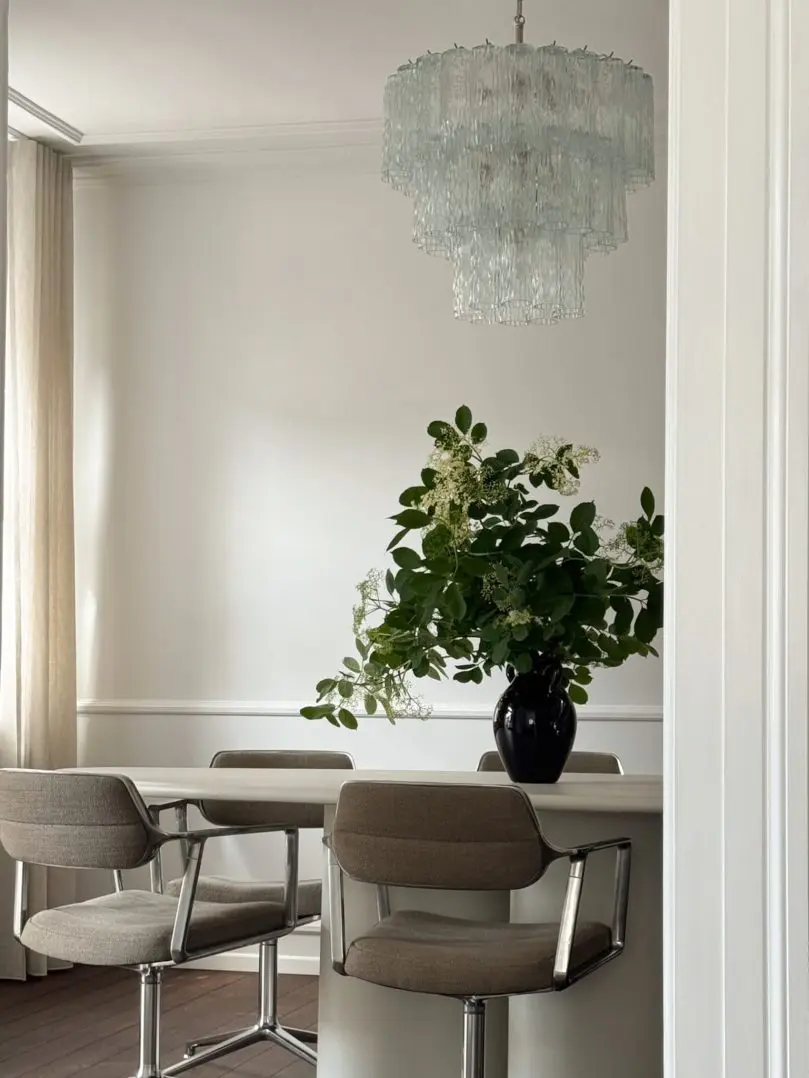 2924 52 transparent textured murano tubes murano chandelier cherry vintage interior-2