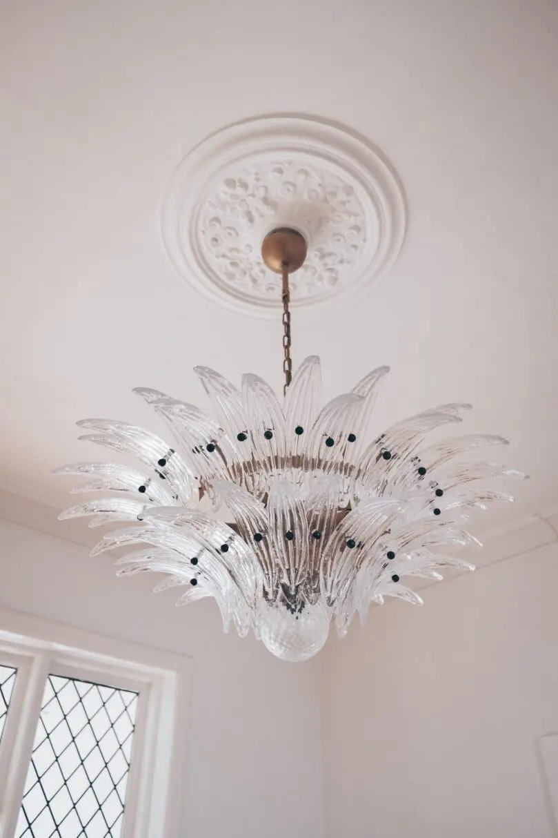 Murano lysekrone - Palmette - Gjennomsiktig