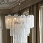 48 Murano tube white alabaster
