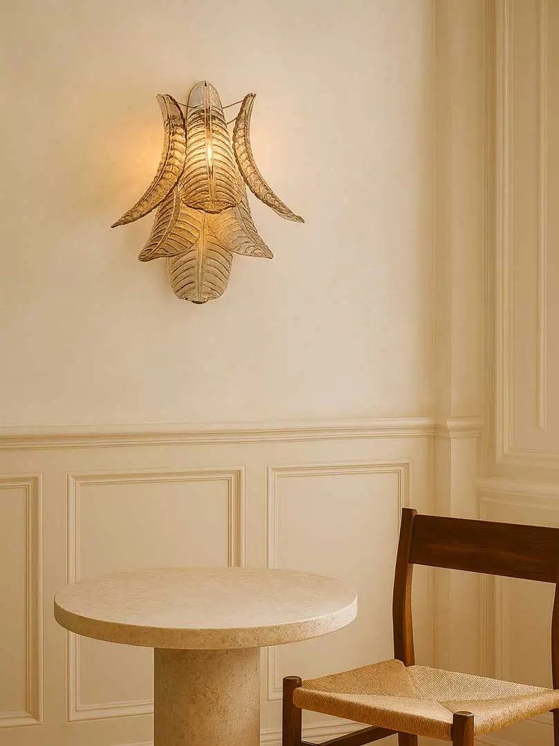 Murano - Vegglampe - Felci - Røkt