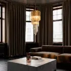 1012---Murano-chandelier---spiral-light-smoked-transparent-cherry-vintage-interior