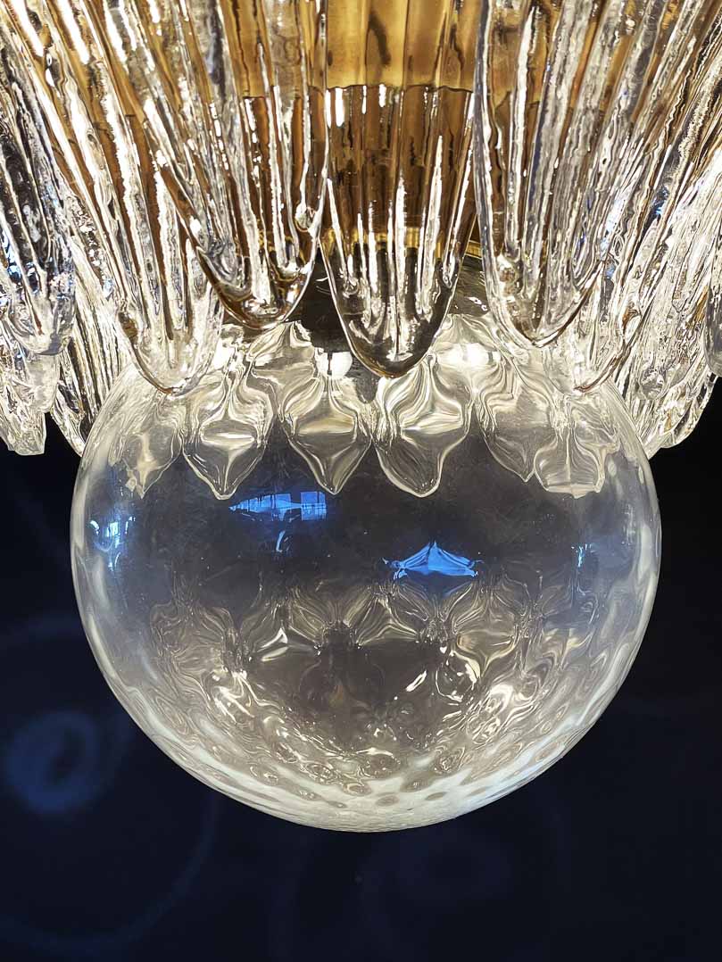 Murano lysekrone - palmette - 104 glass - Klar