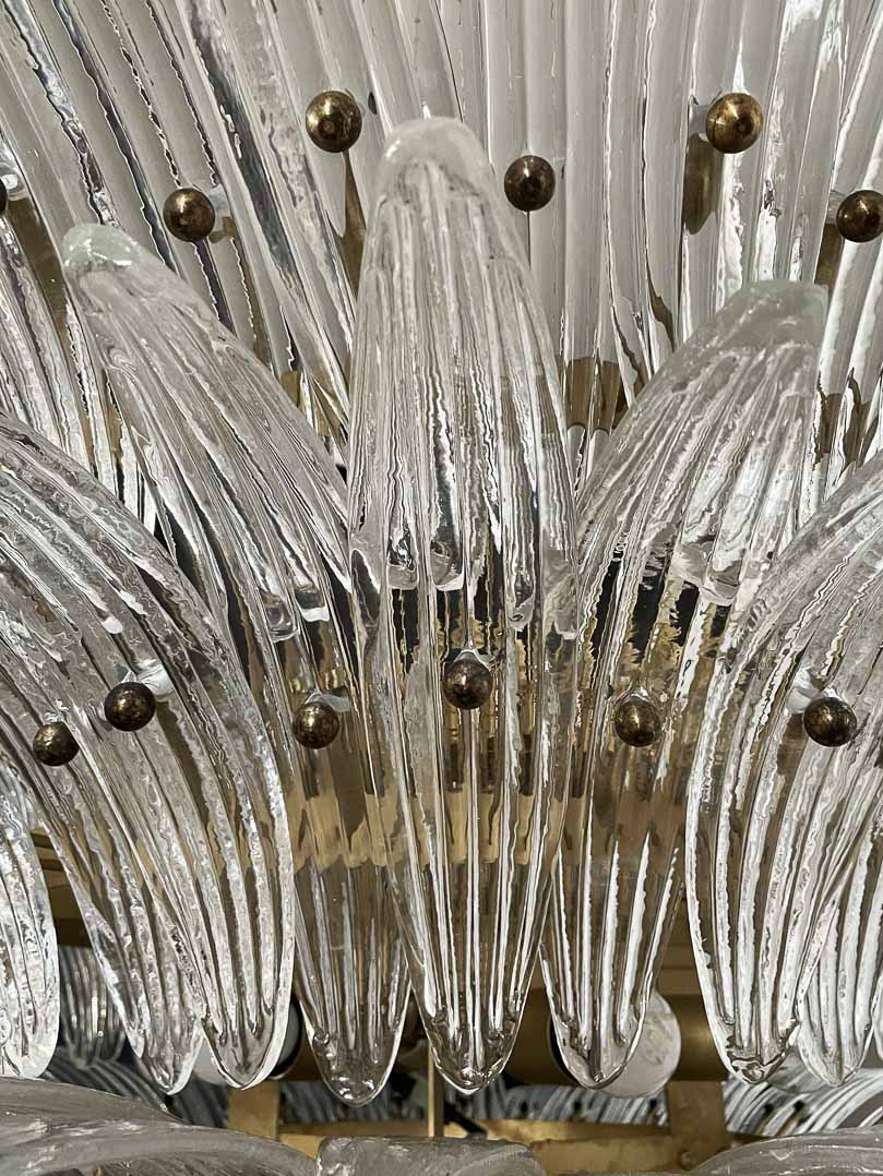 Murano lysekrone - Palmette - 163 glass - klar