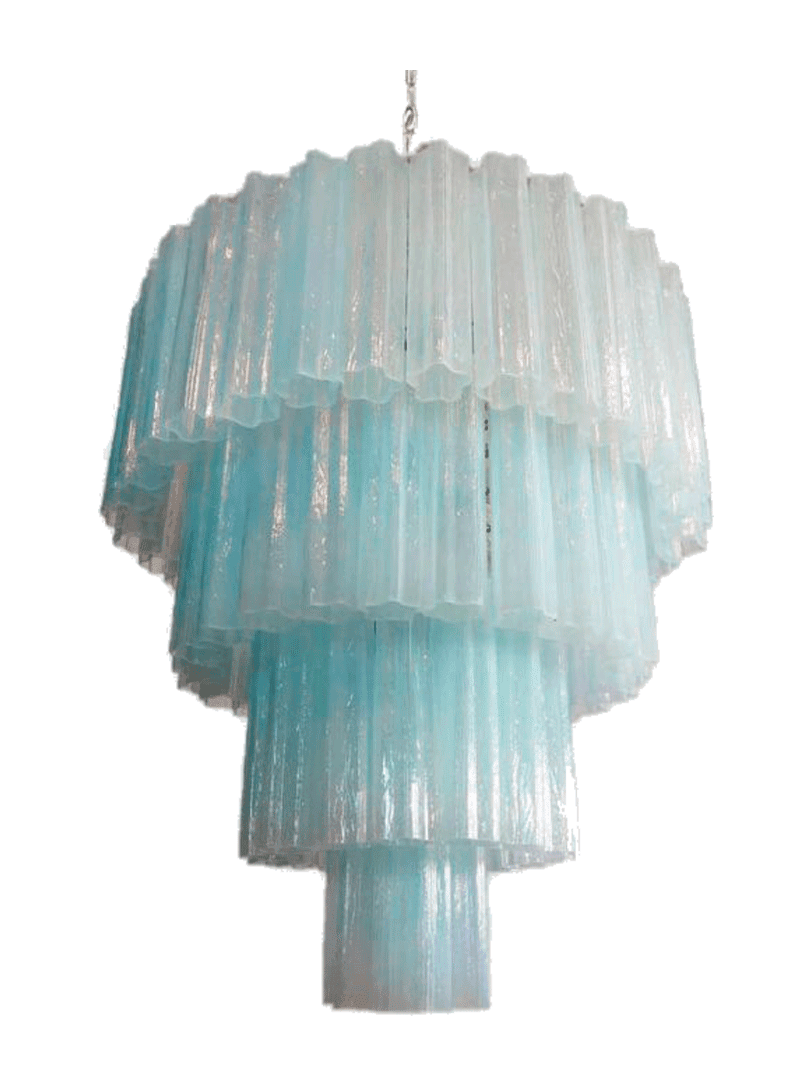 Murano ljuskrona - 78 rör - Opal