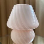 Murano - Mushroom - Vintage - Bordlampe - Rosa