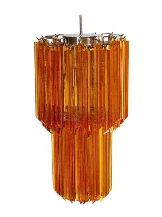 Murano Lysekrone - Quadriedri - 46 prismer - Rav