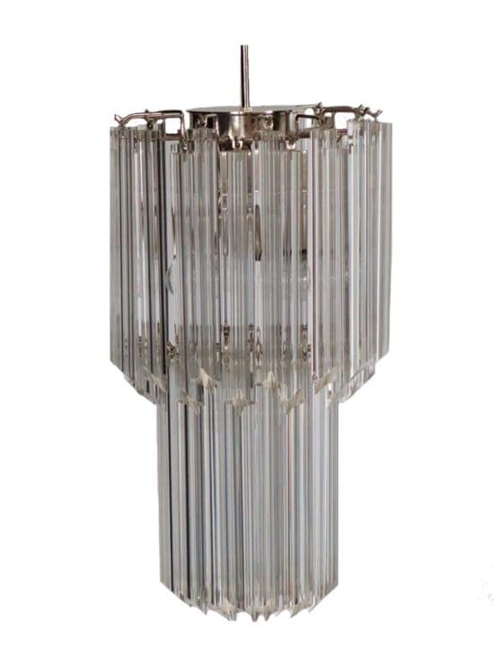Murano-lysekrone - Quadriedri - 46 prismer - Gjennomsiktig