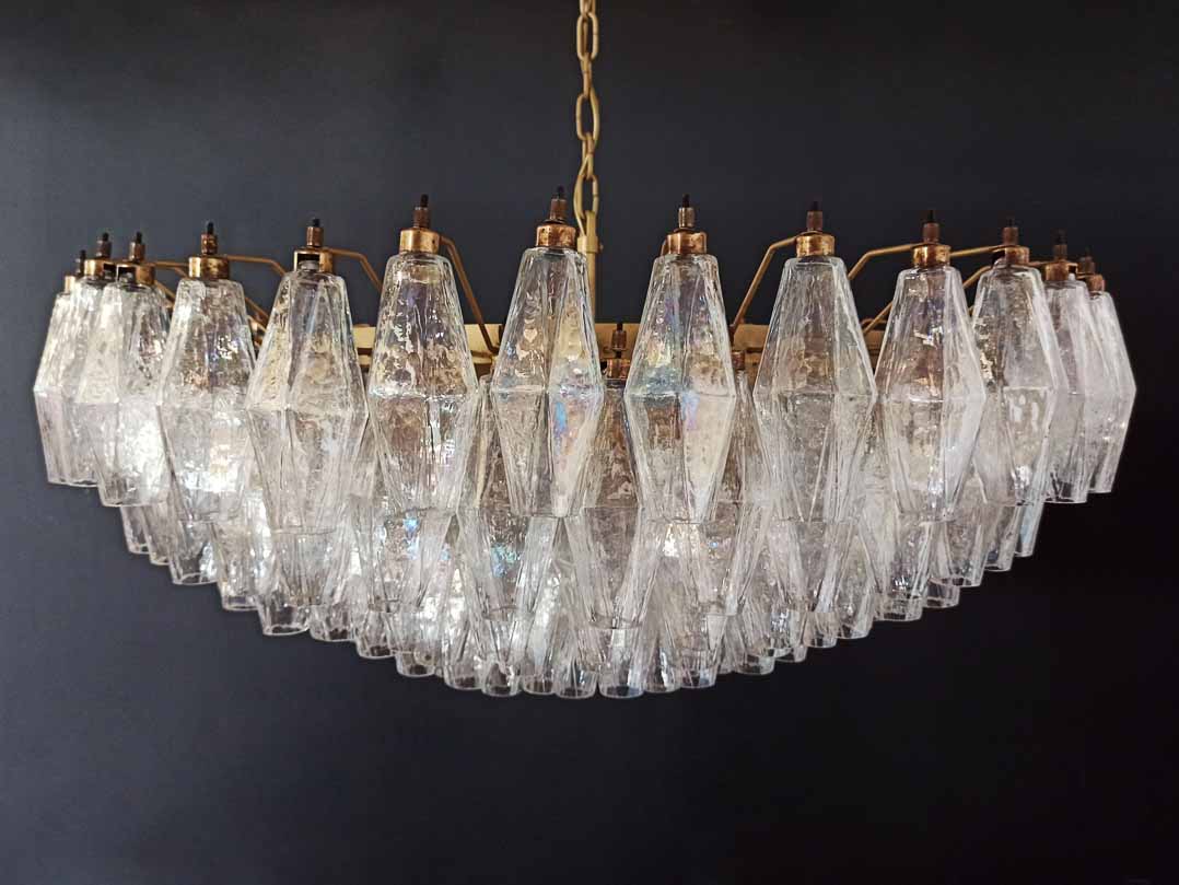 Murano lysekrone - Poliedri - 185 glass - Perlemor