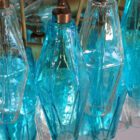Murano Lysekrone - Poliedri - 56 glass - Blå/klar