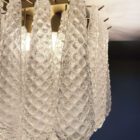Murano Loftslamps - Kongle - 32 glassblader - Klar
