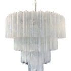 Murano lysekrone - 78 rør - Alabaster - Hvit