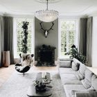 185 white alabaster poliedri glass chandelier