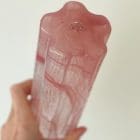 Alabaster pink tube - Murano chandelier - Cherry Vintage Interior-1