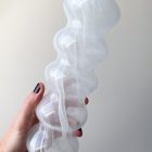 Murano Chandelier Curva White Alabaster Cherry Vintage Interior-4